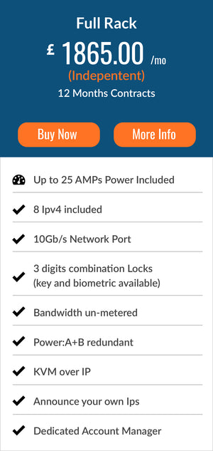 Server Colocation | RackSpace Rental | Secure , Private & Uk Based ...